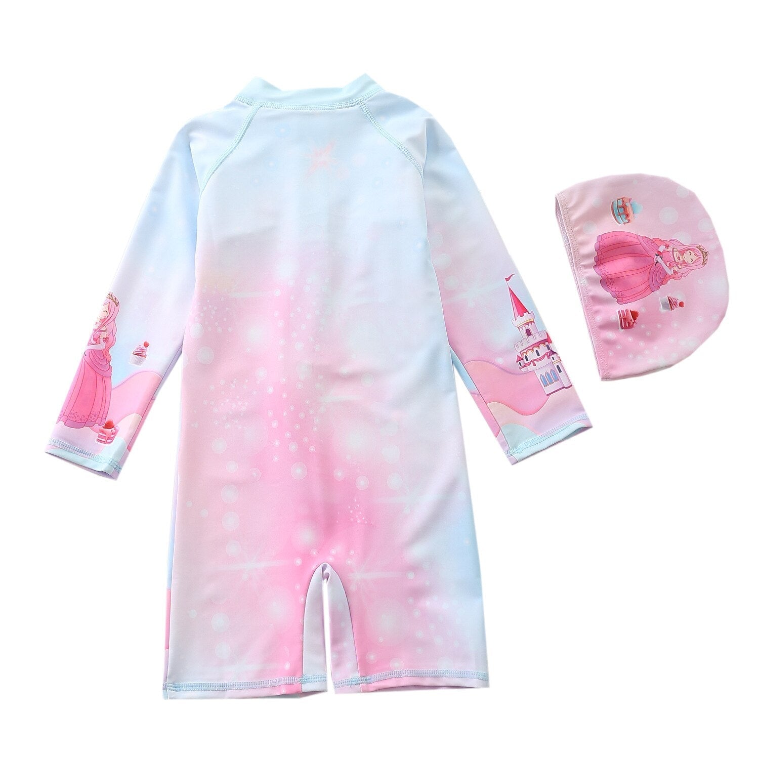 Macaquinho de Praia Infantil Manga Longa Princesa - Ama Mamma