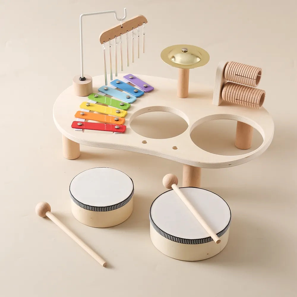 Instrumento Musical Infantil Montessori - Bateria - Ama Mamma
