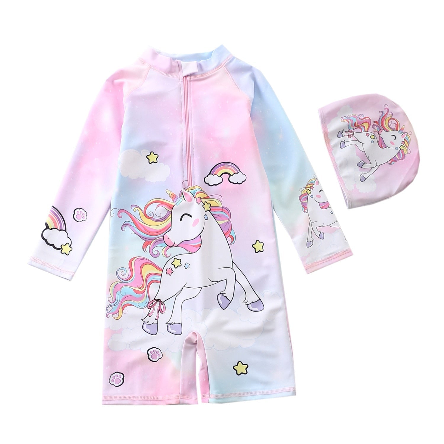 Roupa de Praia Infantil Manga Longa Unicórnio Encantado - Ama Mamma