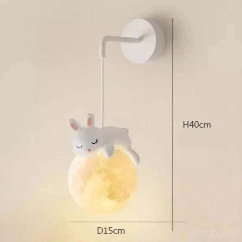 Luminária Encantada de Parede em Forma de Lua Ama Mamma - Ama Mamma