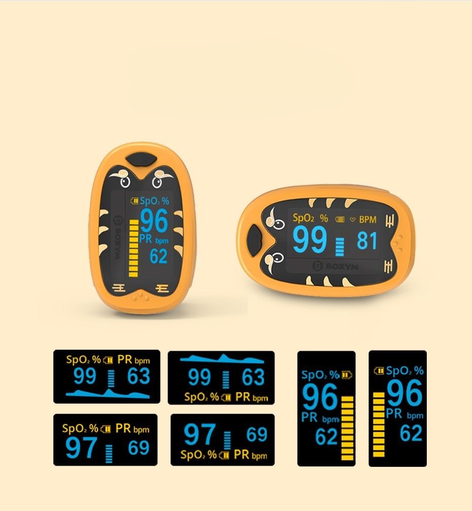 Oxímetro de Dedo Infantil LED Recarregável - Ama Mamma