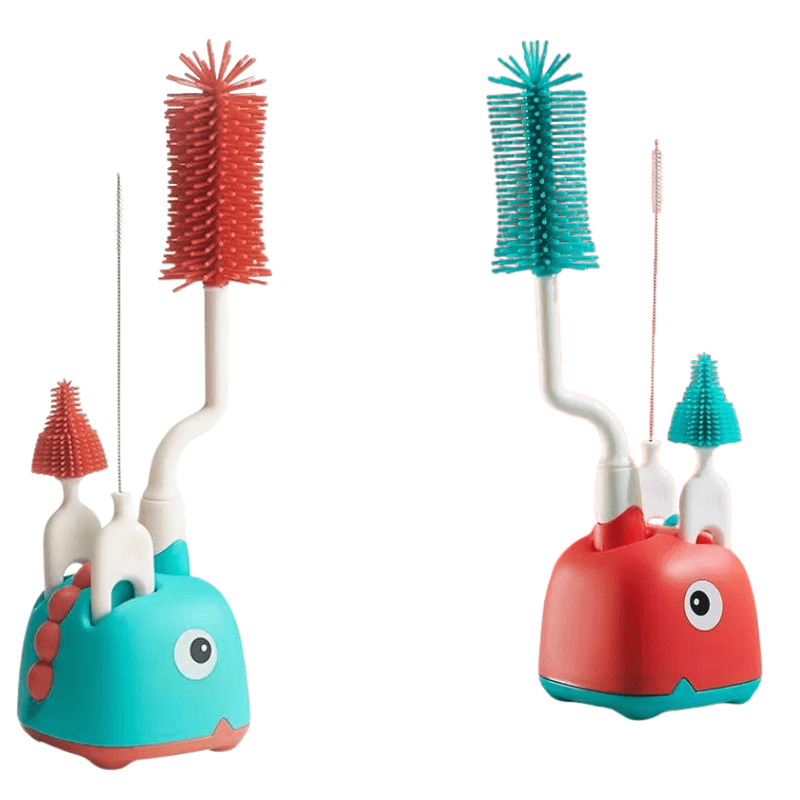 Escova de Mamadeira em Silicone | Kit 4 Peças - Ama Mamma