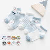 Kit 5 pares de Meia Baby Bichinhos