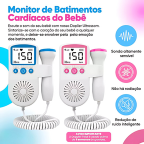 Monitor Doppler Fetal Portátil Para Gestante