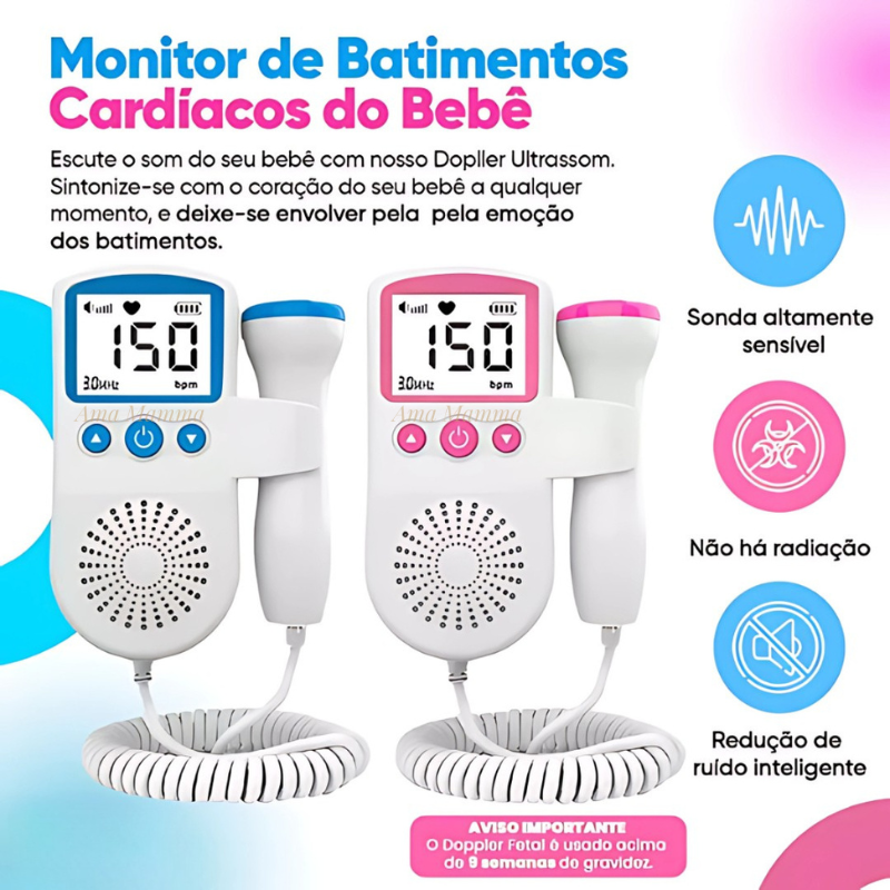 Monitor Doppler Fetal Portátil Para Gestante