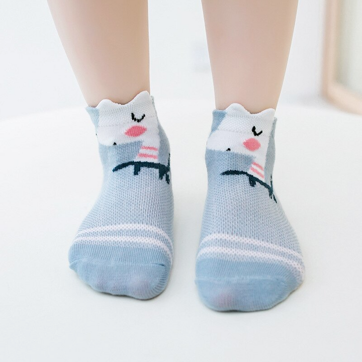 Kit 5 pares de Meia Baby Bichinhos - Ama Mamma