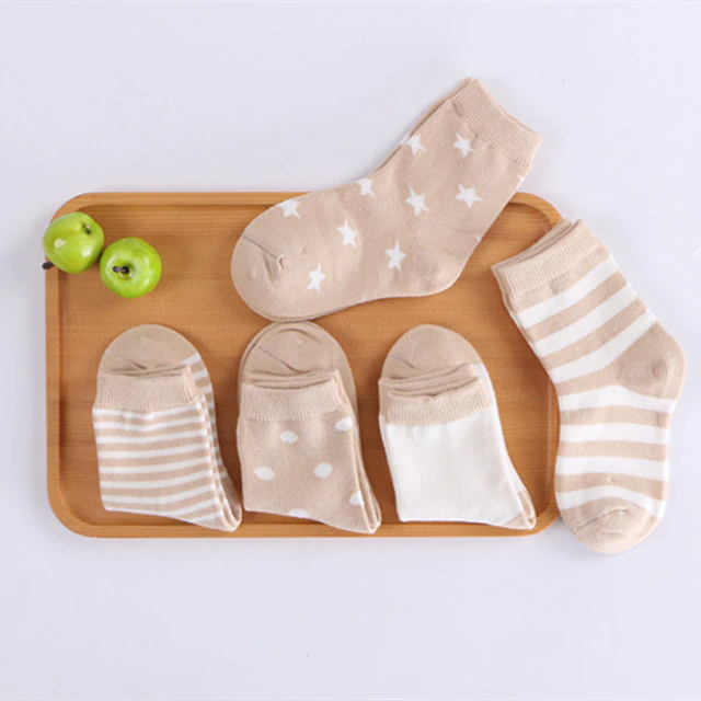 Kit 5 Pares de Meia Infantil Várias Cores - Ama Mamma
