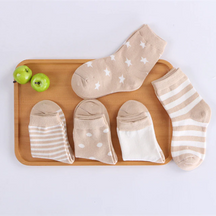 Kit 5 Pares de Meia Infantil Várias Cores