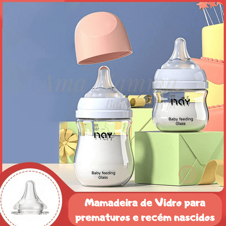 Mamadeira de Vidro Nay Baby - Ama Mamma