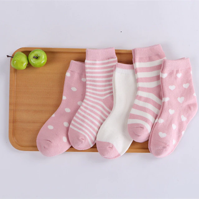 Kit 5 Pares de Meia Infantil Várias Cores - Ama Mamma
