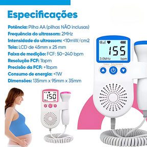 Monitor Doppler Fetal Portátil Para Gestante