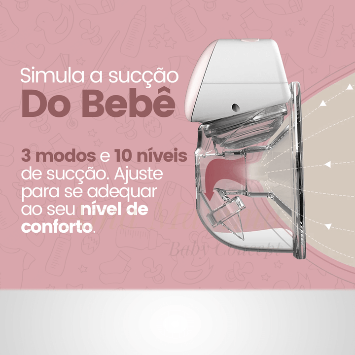 Bomba de Tirar Leite Elétrica Mãos Livres - Ama Mamma