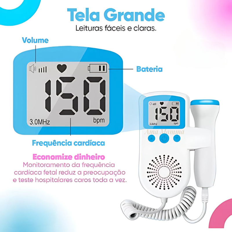 Monitor Doppler Fetal Portátil Para Gestante