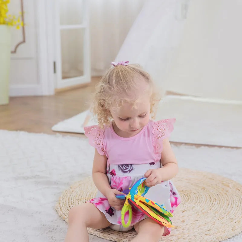 Livro de Pano Sensorial para Bebê