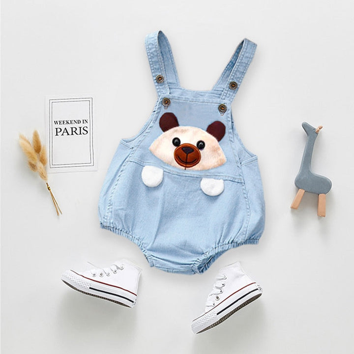 Jardineira Jeans Bichinhos - Ama Mamma