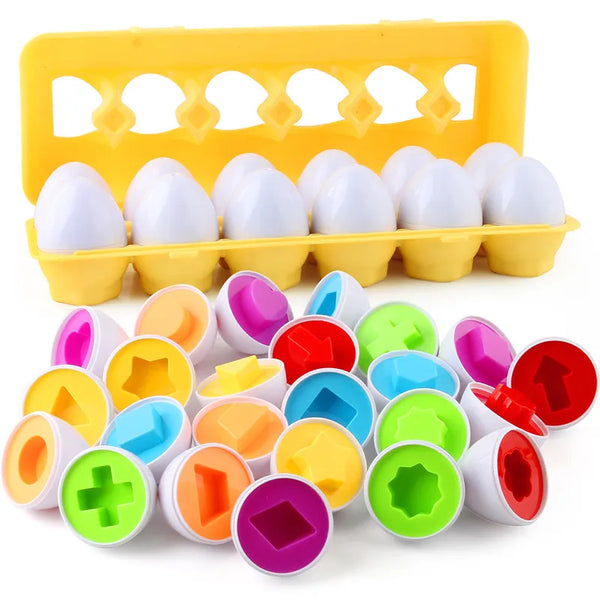 Ovos de Encaixar Divertidos Brinquedo Educativo - Ama Mamma