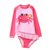 Conjunto Infantil Praia Manga Longa Caranguejo