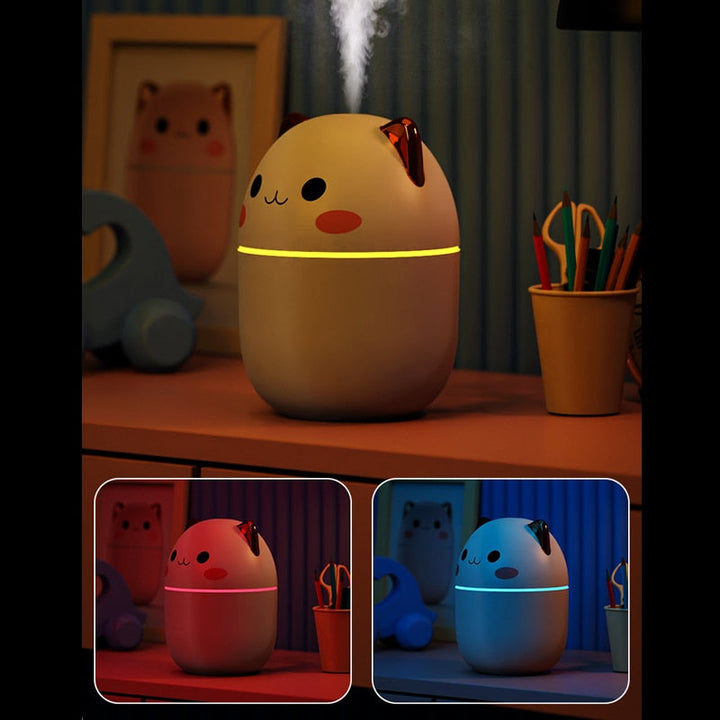 Umidificador de Ar Gatinho com LED - Ama Mamma