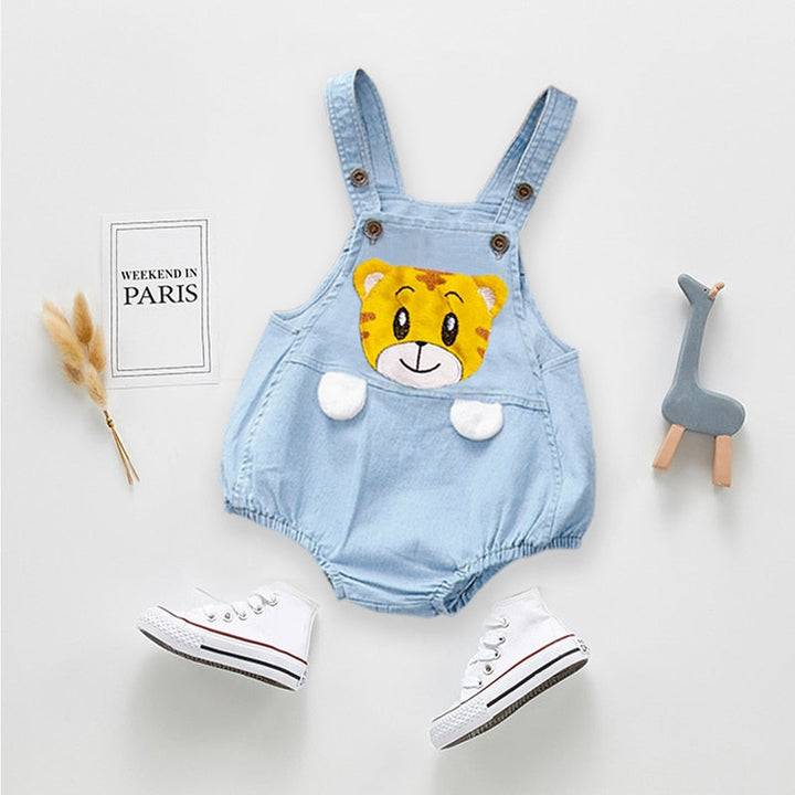 Jardineira Jeans Bichinhos - Ama Mamma