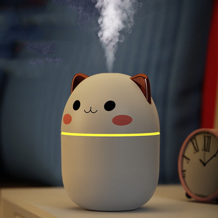Umidificador de Ar Gatinho com LED - Ama Mamma
