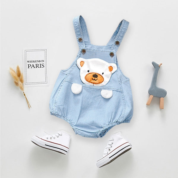 Jardineira Jeans Bichinhos - Ama Mamma