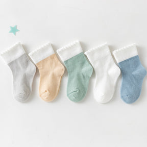 Kit 5 pares de Meia Baby Colors