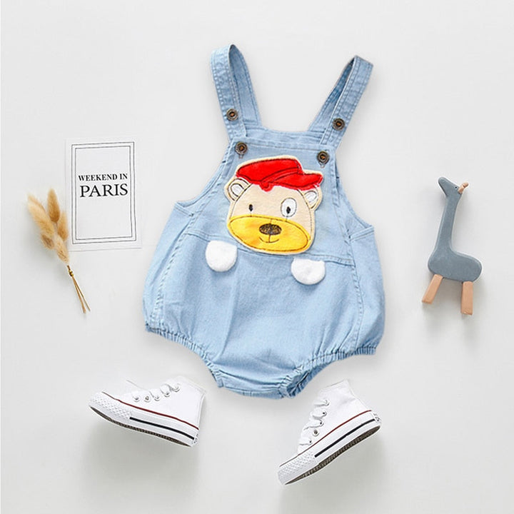 Jardineira Jeans Bichinhos - Ama Mamma