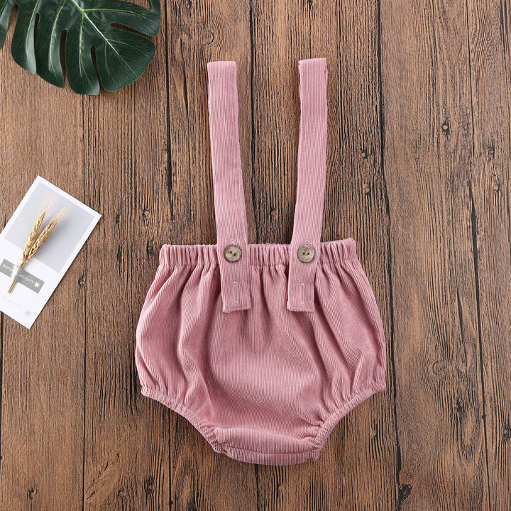 Shorts Suspensório Baby Colors Unissex - Ama Mamma