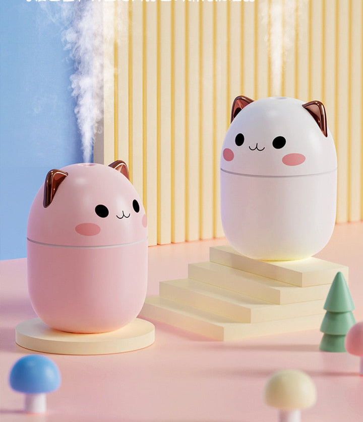 Umidificador de Ar Gatinho com LED - Ama Mamma