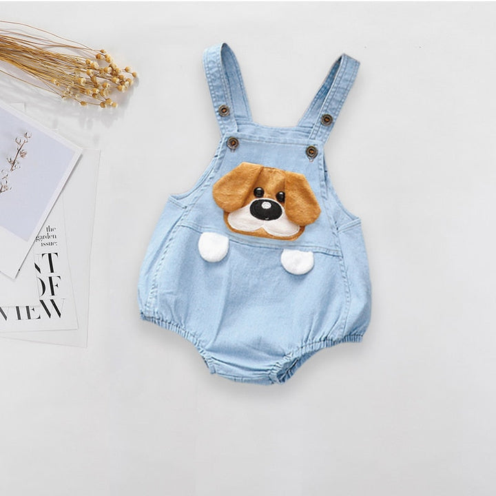 Jardineira Jeans Bichinhos - Ama Mamma