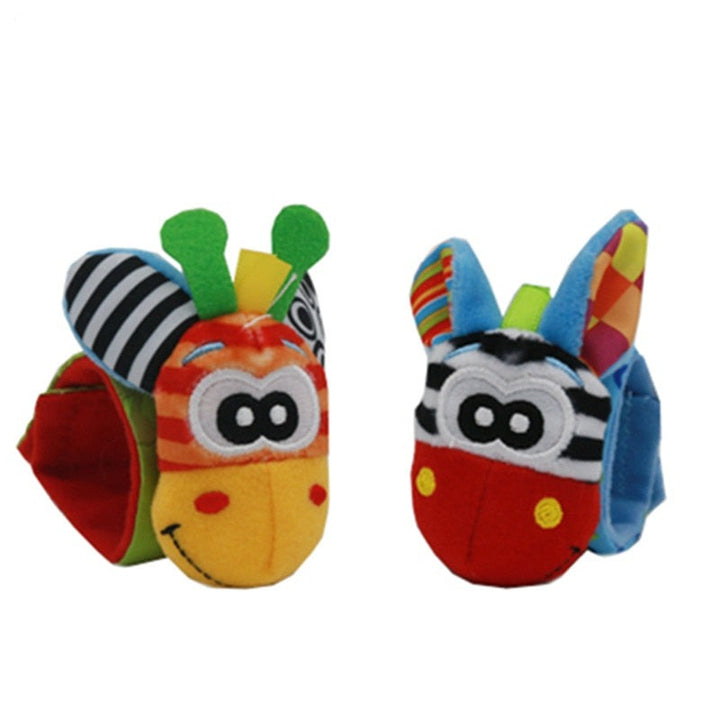 Chocalho Meias e Pulseiras Sensorial do Bebê - Ama Mamma