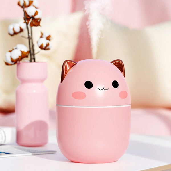 Umidificador de Ar Gatinho com LED - Ama Mamma