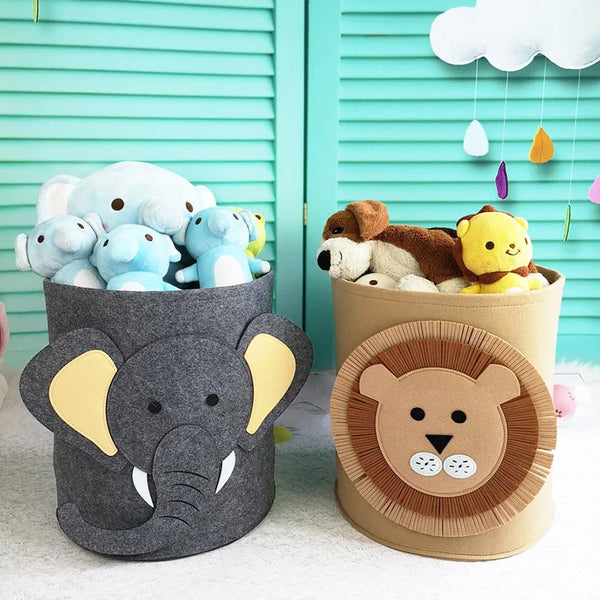 Cesto Organizador Infantil Animais Para Brinquedos e Roupas - Ama Mamma