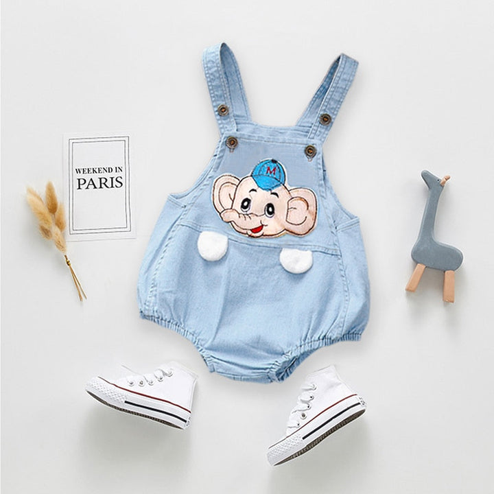 Jardineira Jeans Bichinhos - Ama Mamma