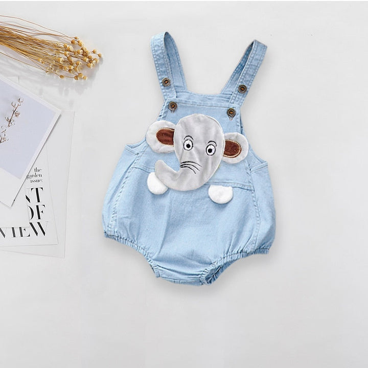 Jardineira Jeans Bichinhos - Ama Mamma