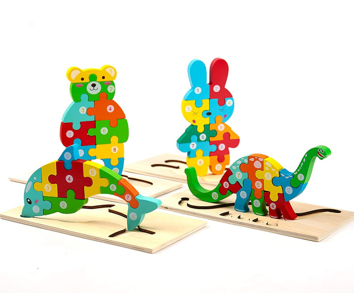 Quebra-cabeça 3D Vamos Montar e Contar - Ama Mamma