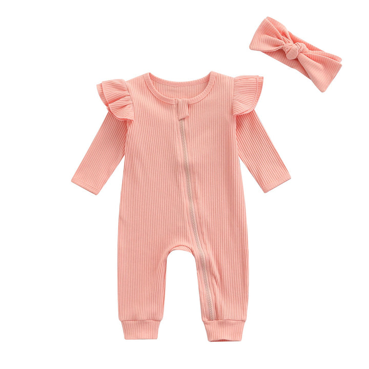 Macacão Baby Frufru + Faixa de Cabelo - Ama Mamma