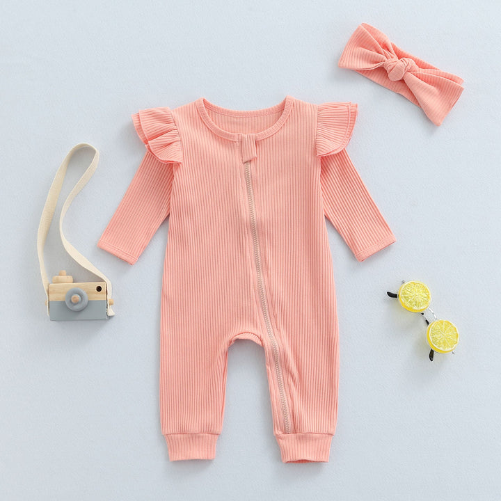 Macacão Baby Frufru + Faixa de Cabelo - Ama Mamma