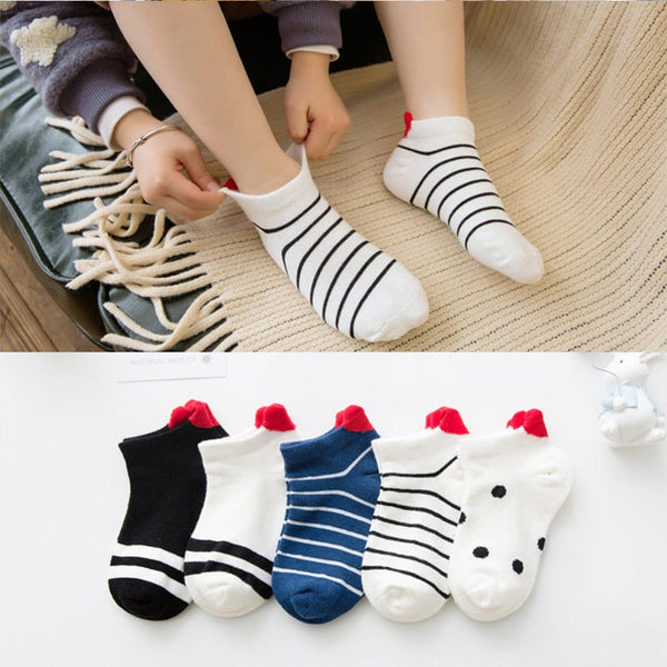 Kit 5 Pares de Meia Listras - Ama Mamma