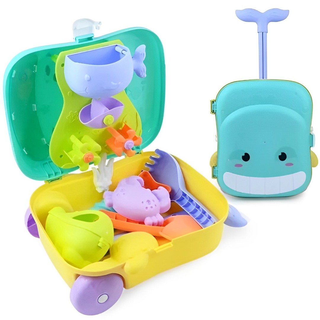 Kit Praia Infantil com Mala Porta Brinquedos