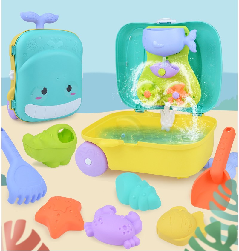 Kit Praia Infantil com Mala Porta Brinquedos