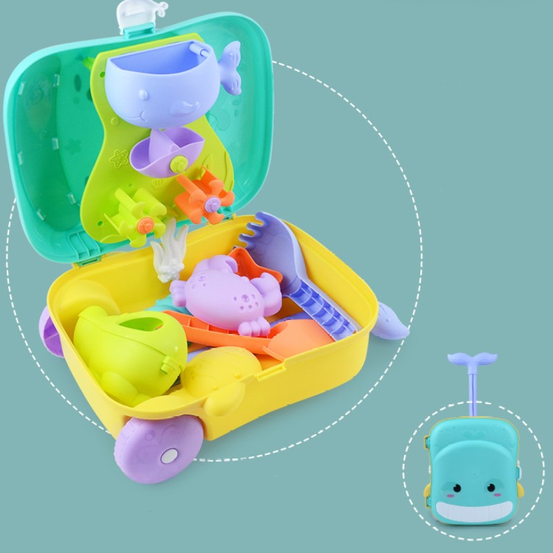 Kit Praia Infantil com Mala Porta Brinquedos