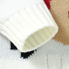 Macacão de manga comprida para bebê recém-nascido, macacão de malha infantil, roupas de Natal, macacão bonito, moda para bebê menina e menino, 2 peças, 0-18m