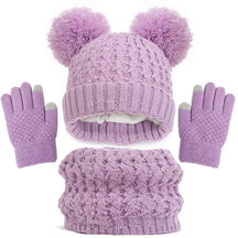 Kit de Inverno Infantil Touca Luvas Cachecol