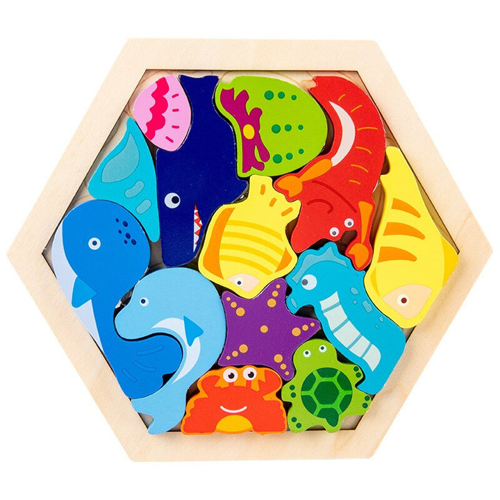Quebra-cabeça 3D com Moldura Hexagonal - Ama Mamma