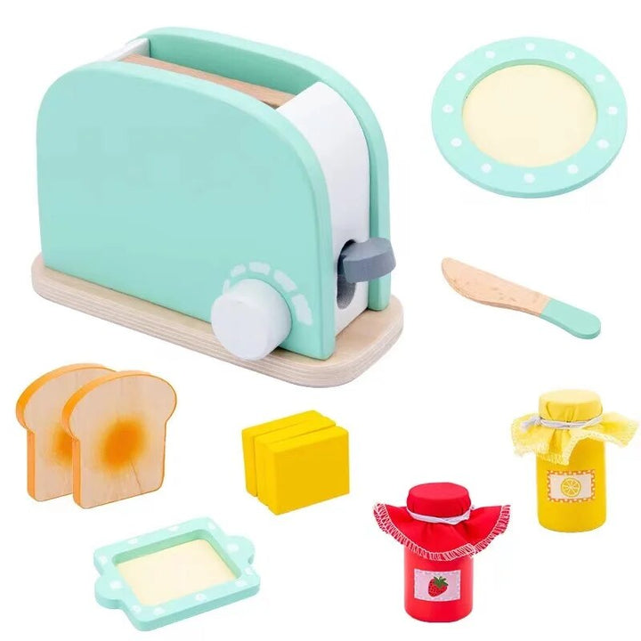 Kit Cozinha Montessori em Madeira Torradeira - Ama Mamma