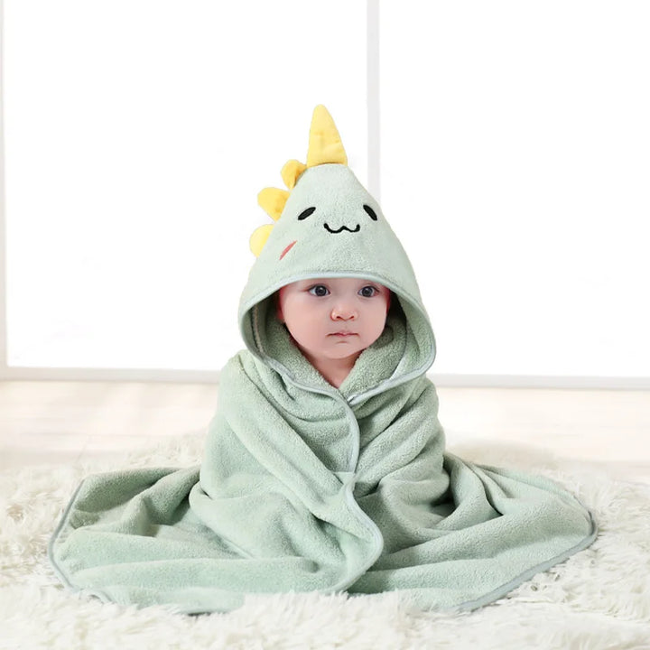 Toalha de Banho com Capuz Bichinhos para Bebê e Recém-Nascido - Ama Mamma