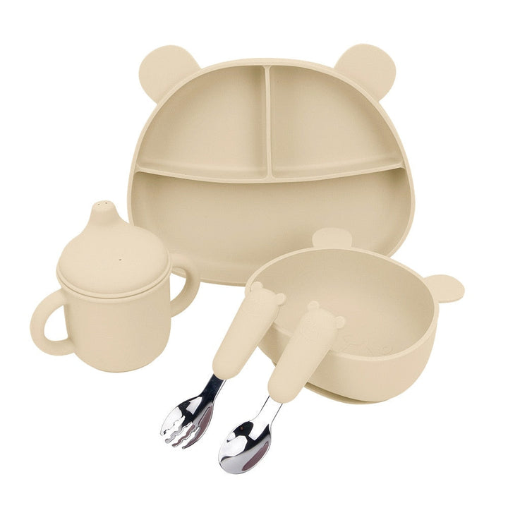 Kit Alimentação do Bebê - Meu Ursinho - 5 Peças - Ama Mamma