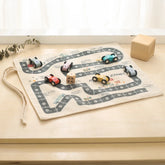 35*31cm montessori brinquedos carro do bebê tráfego estrada mapa lona tapete de mesa jogo carro de madeira interação pai-filho criança educação presente