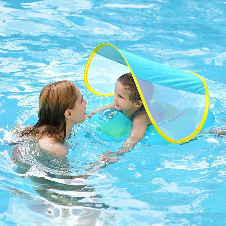Boia de Piscina para Bebê com Cobertura Proteção UV - Ama Mamma